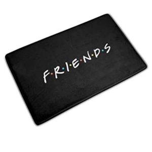 Joli paillasson noir orné du logo de la célèbre série TV friends. Noir et rectangle.