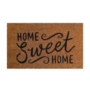 paillasson en fibre de coco ecrit home sweet home
