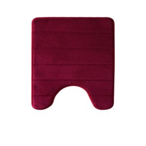 Paillasson rouge bordeau encastrable pour WC, toilettes, lavabo ou bidet.