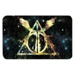 Paillasson imprimé des reliques de la mort de harry potter