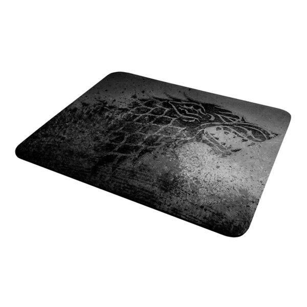 paillasson game of thrones noir avec un imprimé dragon en nuances de gris